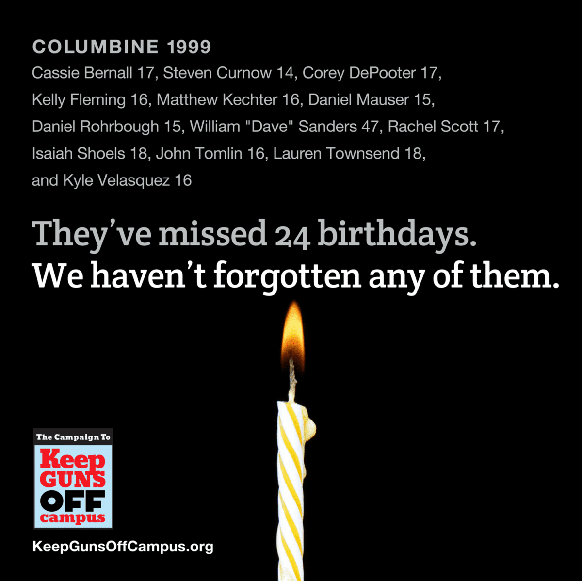 Remembering Columbine 24 Years Later Keep Guns Off Campus